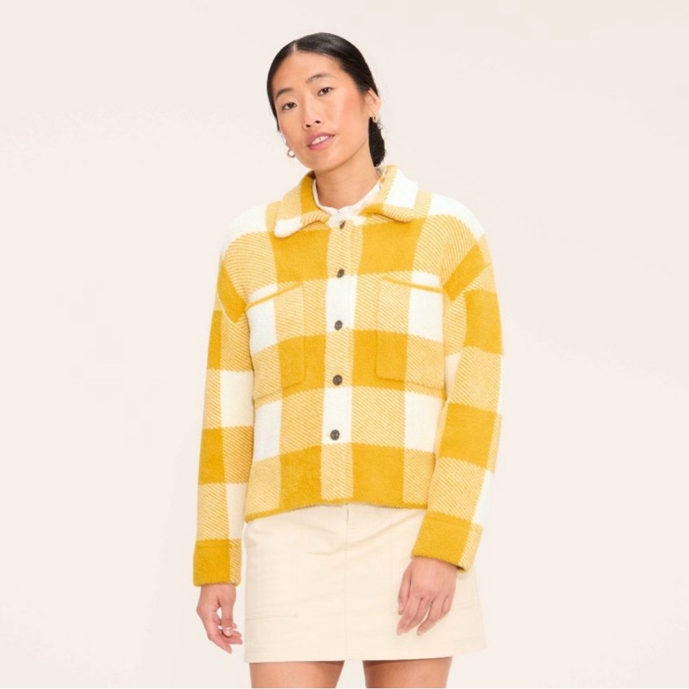 Woolrich X Target Yellow Plaid Shacket Jacket Small & Medium Available!